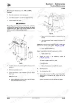jcb-js130w-to-js175w-wheeled-excavator-service-manual-9803-6590-4-exploded-view-121.webp JCB JS130W, JS145W, JS160W, JS175W, 4HK, 6HK, 4JJ maintenance manual: coolant level check and bleeding procedure diagrams.