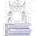 JCB JS145W, JS160W operator station component location diagram showing joysticks, pedals, and console controls.