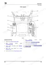 jcb-js240-to-js360-tracked-excavators-operator-manual-9821-1800-controls-53.webp JCB JS240, JS260, JS330, JS360 cab layout diagram showing operator controls, joysticks, and console components.