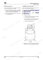 jcb-js240-to-js360-tracked-excavators-operator-manual-9821-1800-troubleshooting-204.webp JCB JS240, JS260, JS330, JS360 hydraulic system air bleeding procedures for rams and slew motor with diagram.