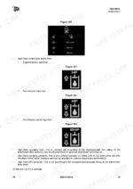 jcb-js300-js330-js370-excavator-operator-manual-9831-1100-operations-90.webp JCB JS300, JS330, JS370 high-flow auxiliary hydraulic settings, flow rates, and pressure adjustment icons.