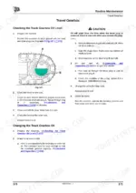 JCB JZ140, JZ235, JZ255 travel gearbox oil level check and oil change maintenance procedure diagram.