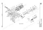 jcb-jz140-to-jz255-excavator-service-manual-9803-9910-3-exploded-view-445.webp JCB JZ140, JZ140HD, JZ235, JZ255, JS200 exploded view diagram of the track motor assembly with numbered components.