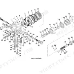 JCB JZ140, JZ140HD, JZ235, JZ255, JS200 exploded view diagram of the track motor assembly with numbered components.