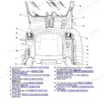 JCB JZ140 [T4i], JZ141 [T4F] operator station diagram showing component locations for joysticks, consoles, and controls.
