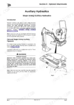 jcb-micro-to-8010-micro-excavator-service-manual-9803-9310-5-attachments-98-1.webp JCB Micro, Micro Plus, 8008, 8010, Micro Tier 3, Micro Plus Tier 3, 8008CTS, 8010CTS single acting auxiliary hydraulics diagram