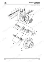 jcb-micro-to-8010-micro-excavator-service-manual-9803-9310-5-exploded-view-249-1.webp JCB Micro, Micro Plus, 8008, 8010, Micro Tier 3, Micro Plus Tier 3, 8008CTS, 8010CTS hydraulic track motor exploded view diagram