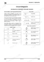 jcb-micro-to-8010-micro-excavator-service-manual-9803-9310-5-wiring-214-1.webp JCB Micro, 8008, 8010: Hydraulic schematic symbols guide for rams, pumps, and motors with descriptive tables.