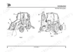 jcb-midi-to-loader-backhoe-loader-operator-manual-9811-1090-issue-3-exploded-view-21-1.webp JCB MIDI CX BACKHOE LOADER machine description diagram showing numbered components on front and rear views.