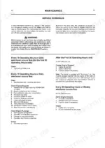 jcb-robot-150-165-skid-steer-loader-operator-manual-9801-4170-maintenance-53.webp JCB ROBOT 150, 165 maintenance page showing daily, 50-hour, and first 50-hour service schedule checklists.