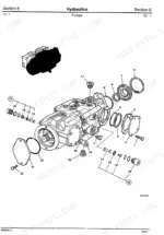 jcb-robot-185-1105-skid-steer-loader-service-manual-9803-8510-exploded-view-151.webp JCB ROBOT 185, 1105, ROBOT 1105, JCB Skid Steer Loader, Perkins 1004-4HR, Perkins 1004-42AR hydraulic pump exploded view.