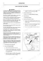 jcb-robot-to-1110hf-skid-steer-loader-operator-manual-procedures-35.webp JCB Robot 190, 190HF, 1110, 1110HF jump-starting the engine procedure with battery terminal connection diagram.