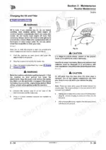 jcb-robot-to-180-skid-steer-loader-service-manual-9803-9450-1-procedures-89.webp JCB Robot 160, 170, 180, Robot 160HF, 170HF, 180HF, 180T, 180T HF engine oil and filter change procedure and drain plug diagram.