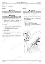 jcb-robot-to-180t-skid-steer-loader-service-manual-9803-8520-iss-14-procedures-34.webp JCB ROBOT 160, 170, 180T maintenance manual: procedures for installing and removing the loader arm safety strut.