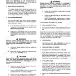 JCB ROBOT 150, 165, 165 H/F manual page detailing pre-start inspection and engine starting procedures.