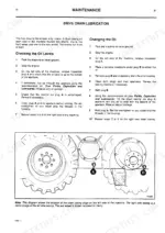 jcb-robot-to-h-f-skid-steer-loader-operator-manual-9801-4100-maintenance-63.webp JCB ROBOT 150, 165, 165 H/F drive chain lubrication maintenance procedures, oil level and drain plug diagram.