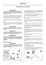 jcb-robot-to-hf-skid-steer-loader-operator-manual-4300-1-operations-46.webp JCB Robot 160, 170, 170HF, 180T, 180T HF operation manual page showing loader shovel filling and truck loading techniques.