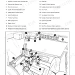 JCB Robot 185, 185 H/F, 1105, 1105 HF cab layout diagram showing operator controls and switches.