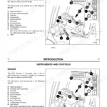 JCB TELETRUK 2.0 D/G to 3.5D 4x4 operator manual diagram showing cab instruments, controls, steering, and pedals.