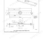 JCB TM310, TM310S, TM310WM, TM320 technical drawing of 892/01110 torque converter alignment tool with dimensions.