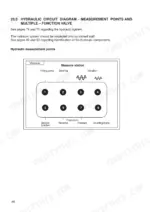 jcb-vibromax-vm-to-d-pd-vibratory-single-drum-roller-operator-manual-07242-28435a-hydraulic-88.webp JCB Vibromax VM 132-200 D/PD Roller hydraulic circuit diagram showing measure station points for pump, steering, and propulsion.