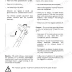 JCB Vibromax VMP 14, 18, 24, 40, 48 operating instructions, speed control diagram, and safety procedures.