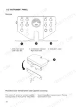 jcb-vibromax-vmt-to-280-vibratory-tandem-roller-operator-manual-07131-28035a-controls-28.webp JCB Vibromax VMT 270, VMT 280, Vibratory Tandem Roller instrument panel layout and protective cover installation.