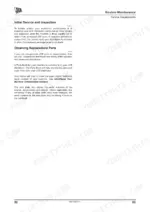 jcb-vm-to-200d-pd-vibratory-single-drum-roller-operator-manual-9821-0250-interval-schedules-88.webp JCB VM 46D/PD-200D/PD manual page: Initial Service, Inspection, and Replacement Parts ordering procedures.