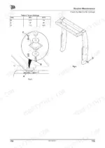 jcb-vm-to-200d-pd-vibratory-single-drum-roller-operator-manual-9821-0250-torque-116.webp JCB VM 46D/PD-200D/PD torque settings table and diagrams for vibration isolator and frame mounting hardware.