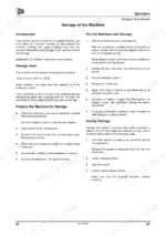 JCB VM115, VM115D, VM115PD machine storage and preparation procedures for long-term maintenance and protection.