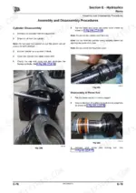 jcb-wls-432zx-wheeled-loader-service-manual-9813-0800-5-procedures-315.webp JCB WLS 432ZX, 432ZX, 6BTAA 5.9 150C hydraulic ram cylinder disassembly and piston rod removal procedures.