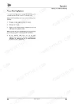 jcb-workmax-1000d-utility-vehicle-operator-manual-9821-0850-troubleshooting-52.webp JCB WORKMAX 1000D power steering system troubleshooting and warning light operation procedures.