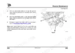 jcb-workmax-800d-utility-vehicle-operator-manual-9811-5150-specs-217.webp JCB WORKMAX 800D fuel system maintenance procedure showing governor lever D and stops E and F diagram.