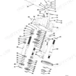JCB Workmax 800D transmission gearbox exploded view diagram showing internal shafts, gears, and bearings for assembly.