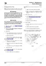 jcb-workmax-800d-utility-vehicle-service-manual-9813-0450-1-procedures-75.webp JCB Workmax 800D engine oil and filter change procedure with drain plug and filter location diagram