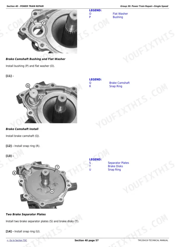 John Deere 1550 diagnostic and repair - Section 40 - POWER TRAIN REPAIR