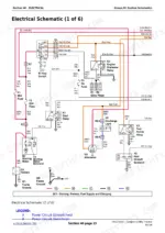 john-deere-2025r-compact-utility-tractor-technical-manual-tm127019-wiring-350.webp John Deere 2025R electrical schematic showing starting, preheat, fuel supply, and charging circuits.