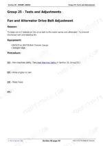 john-deere-2027r-2032r-compact-utility-tractor-technical-manual-tm127119-procedures-97.webp John Deere 2027R, 2032R technical manual procedure for adjusting the fan and alternator drive belt tension.