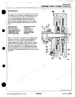john-deere-2155-to-3155-tractors-technical-manual-tm4436-exploded-view-239.webp John Deere 2155, 2355N, 2355, 2555, 2755, 2855N, 2955, 3155, TM-4436, engine dual-stage clutch diagram and operation description.