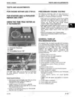 john-deere-240-250-skid-steer-technical-manual-tm1747-procedures-37.webp John Deere 240, 250 diesel engine preliminary testing, tune-up recommendations, and Time Trac meter tachometer procedures.