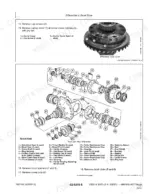 john-deere-250d-300d-articulated-dump-truck-repair-manual-tm2116-exploded-view-41.webp John Deere 250D, 300D exploded view of front and rear differential assembly, components, and removal procedures.