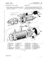 John Deere 3020 Tractor exploded view diagram of the starter motor assembly with numbered component parts list.