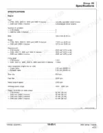 john-deere-3100-to-x-tractors-technical-manual-tm4525-specs-21.webp John Deere 3100, 3200, 3200 X, 3300, 3300 X, 3400, 3400 X engine specifications table including bore, stroke, and valve clearance.