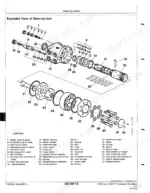 john-deere-3200-3400-telescopic-handlers-technical-manual-tm4626-exploded-view-240.webp John Deere 3200, 3400 exploded view diagram of the steering unit showing valve assembly, rotor, stator, and components.