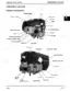John Deere 325, 335, 345 Kawasaki FH531V engine component location diagram showing left and right side engine parts.