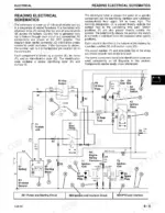 John Deere 325, 335, 345 electrical schematic showing key switch, ignition relay, starting motor, and ignition coils.