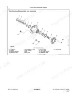 john-deere-332-to-loader-skid-steer-loader-compact-track-loader-technical-manual-tm2212-exploded-view-51.webp John Deere 332 Skid Steer Loader, CT332 Compact Track Loader exploded view of axle housing assembly and shaft components.