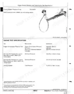 john-deere-4-5l-to-engines-diesel-engines-technical-manual-ctm104-test-values-492.webp John Deere 4.5L, 6.8L, 4045, 6068 Diesel Engines cooling system pressure pump diagram and engine test specifications table.