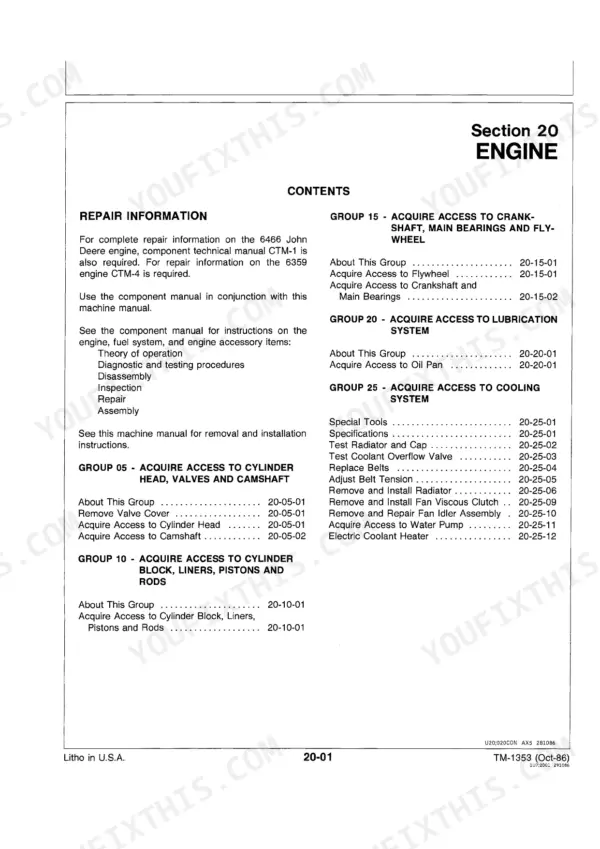 John Deere 4050 repair