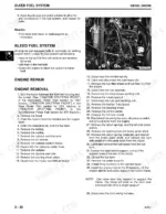 john-deere-4200-4300-4400-compact-utility-tractors-technical-manual-tm1677-exploded-view-66.webp John Deere 4200, 4300, 4400 fuel system bleeding instructions and engine removal procedure steps.